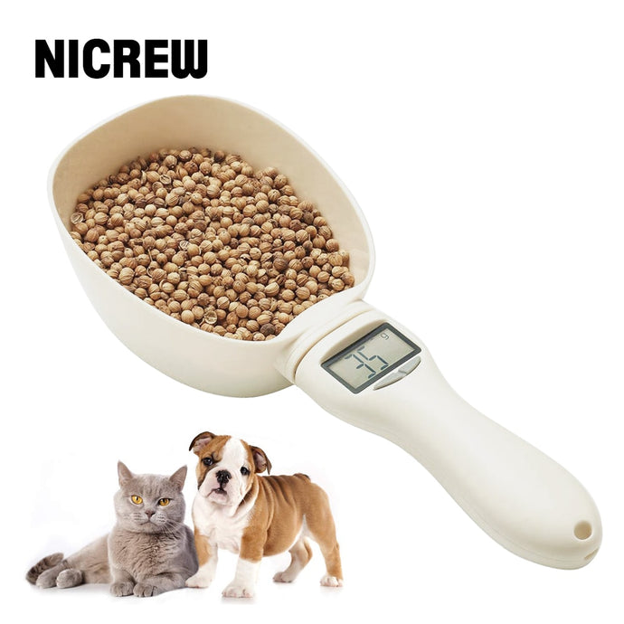 NICREW Pet Food Scoop Precise Food Measuring Cup Detachable Digital Scale Spoon with LCD Display 800G/10G Pet Feeding Supplies