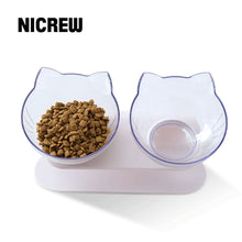 Load image into Gallery viewer, NICREW Cat Bowls Transparent safe Material Non-slip Pet Food Water Bowls With Protection Cervical For Cats Dogs Feeders Supplies