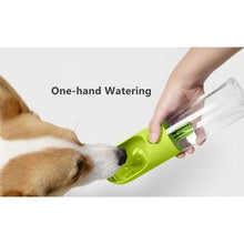 Load image into Gallery viewer, Nicrew 400ML Portable Pet Dog Feeding Bottle Food Grade Plastic Outdoor Travel Portable Pet Dog Cat Drinking Water Bottle Tool