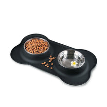 Load image into Gallery viewer, NICREW Dog Bowls Stainless Steel Dog Bowl with No Spill Non-Skid Silicone Mat Feeder Bowls Pet Bowl for Dogs Cats and Pets